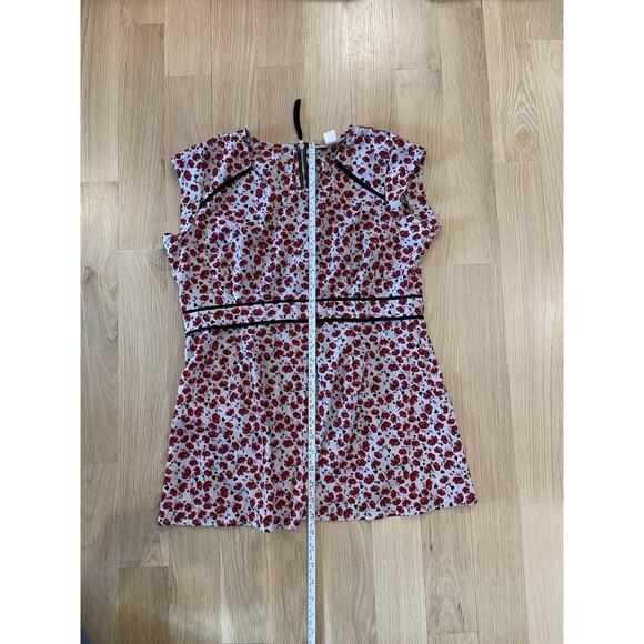 Motherhood Maternity Red and White Floral Shirt Top - Picture 3 of 6